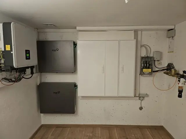 Komplett installierte Anlagentechnik.