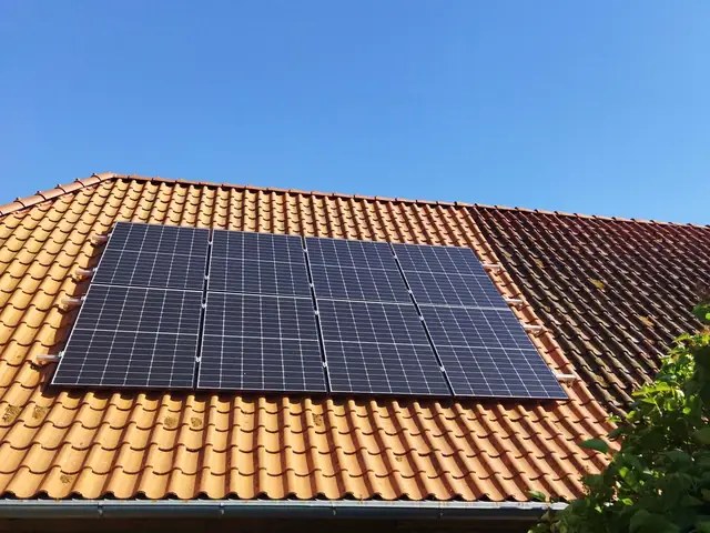 PV-Referenzprojekt auf einem Einfamilienhaus.