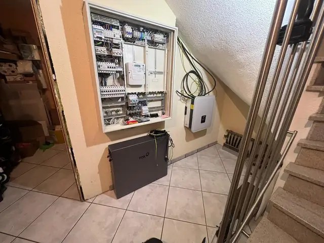Technikzentrale einer Photovoltaikanlage.