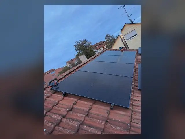 PV-Referenzprojekt auf einem Einfamilienhaus.