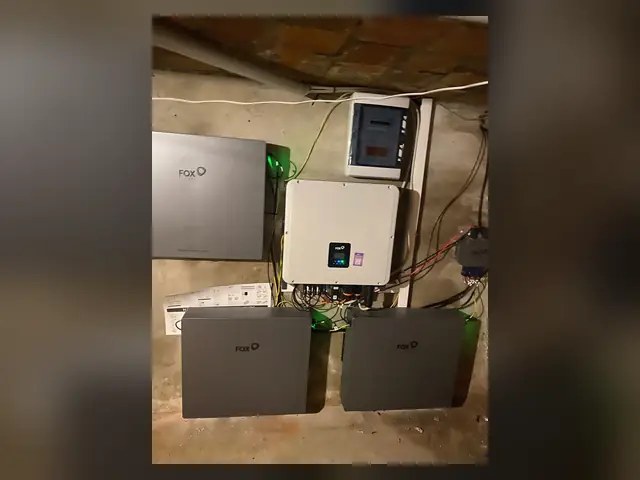 Komplett installierte Anlagentechnik.